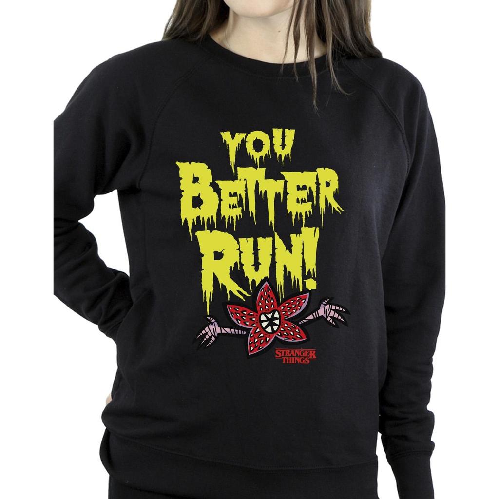 Netflix Womens/Ladies Stranger Things You Better Run Sweatshirt