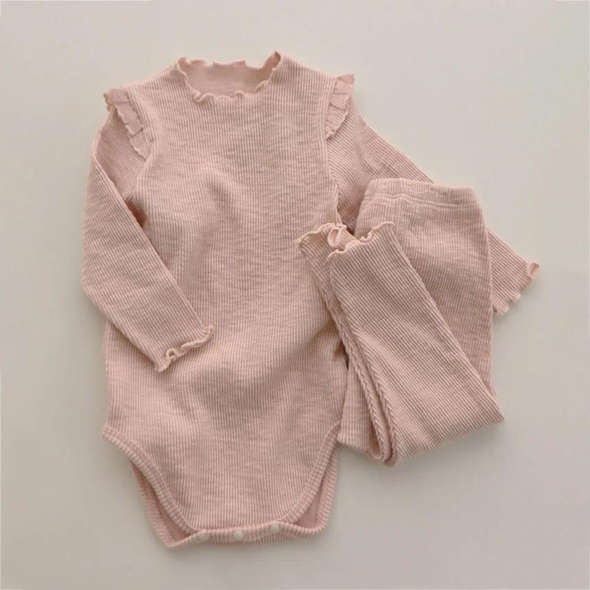 Spring Autumn Infant Clothing Suit Cotton Long Sleeve Bodysuit + Leggings Newborn Boy Girl Clothing