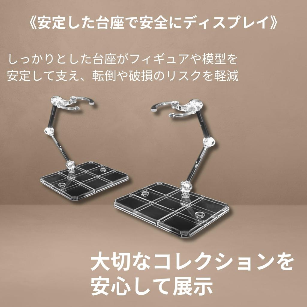 Aristal Figure Plastic Model Display for Model 180 Degree Transparent Stand, Stand, Display, Movable, (5)