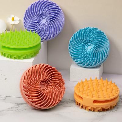 Massage Body Shampoo Brush Silicone Bath Brush Portable Soft Bristle Shower Brush Mud Removal
