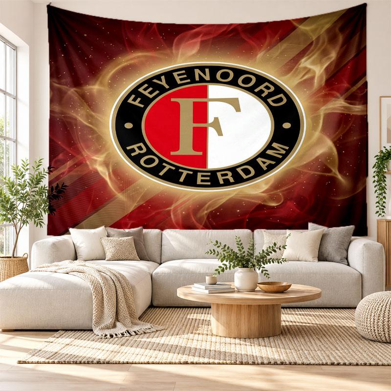 Feyenoord Wandkleed, Zachte Stof Wanddecoratie, Decoratieve Achtergrond Voor Slaapkamer Huis Muurkunst