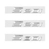 New Glossy Black Chrome Silver 3D Letters Numbers 520i 525i 530i Emblem for Car Trunk Sticker