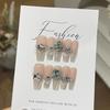 Pure Handmade White Nude New Side Light Smile French Boutique K9 Manicure Wearer