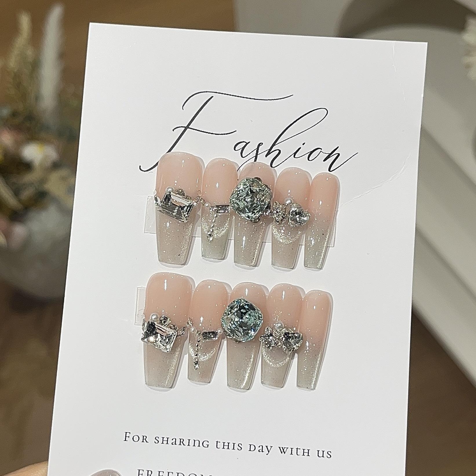 

Чисто ручная работа Белый нюдовый Новый боковой свет Улыбка Французский бутик K9 Маникюр Носитель L