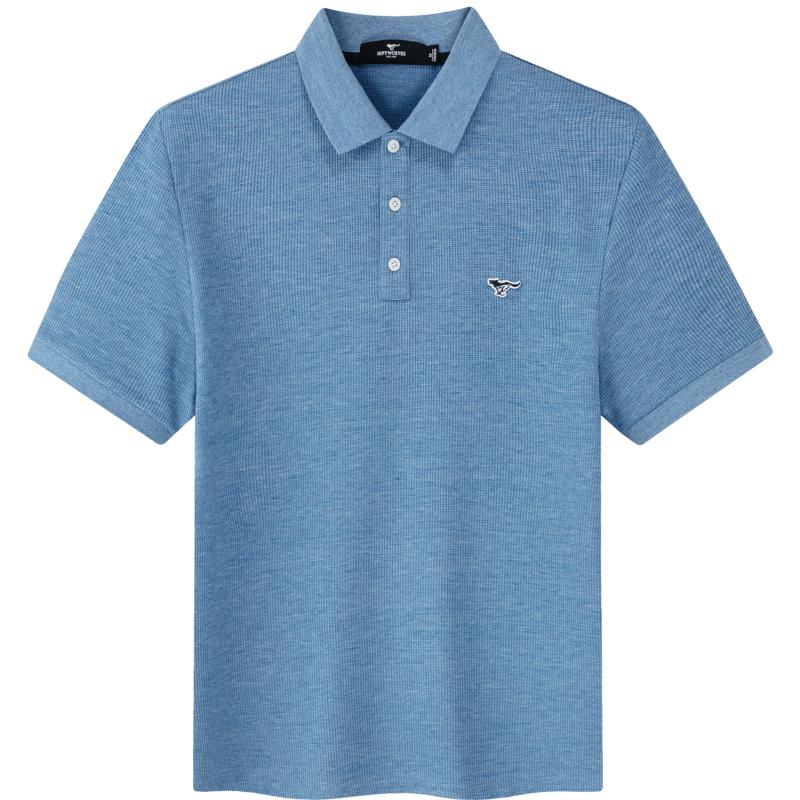 Septwolves Men s Slub Waffle Knit Polo Shirt 165/84A/M