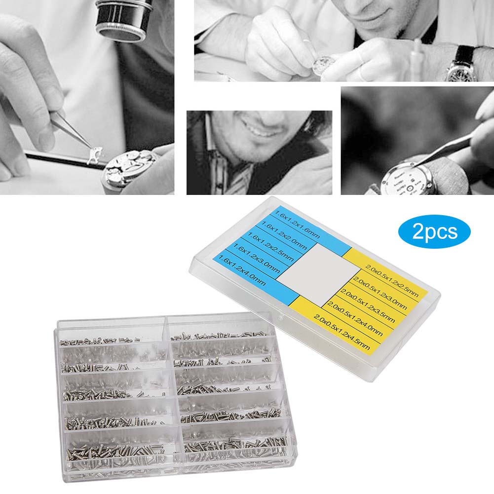 2 Box Watch Back Cover Screw Stainless Steel Screws Watch Repair Tool Accessory