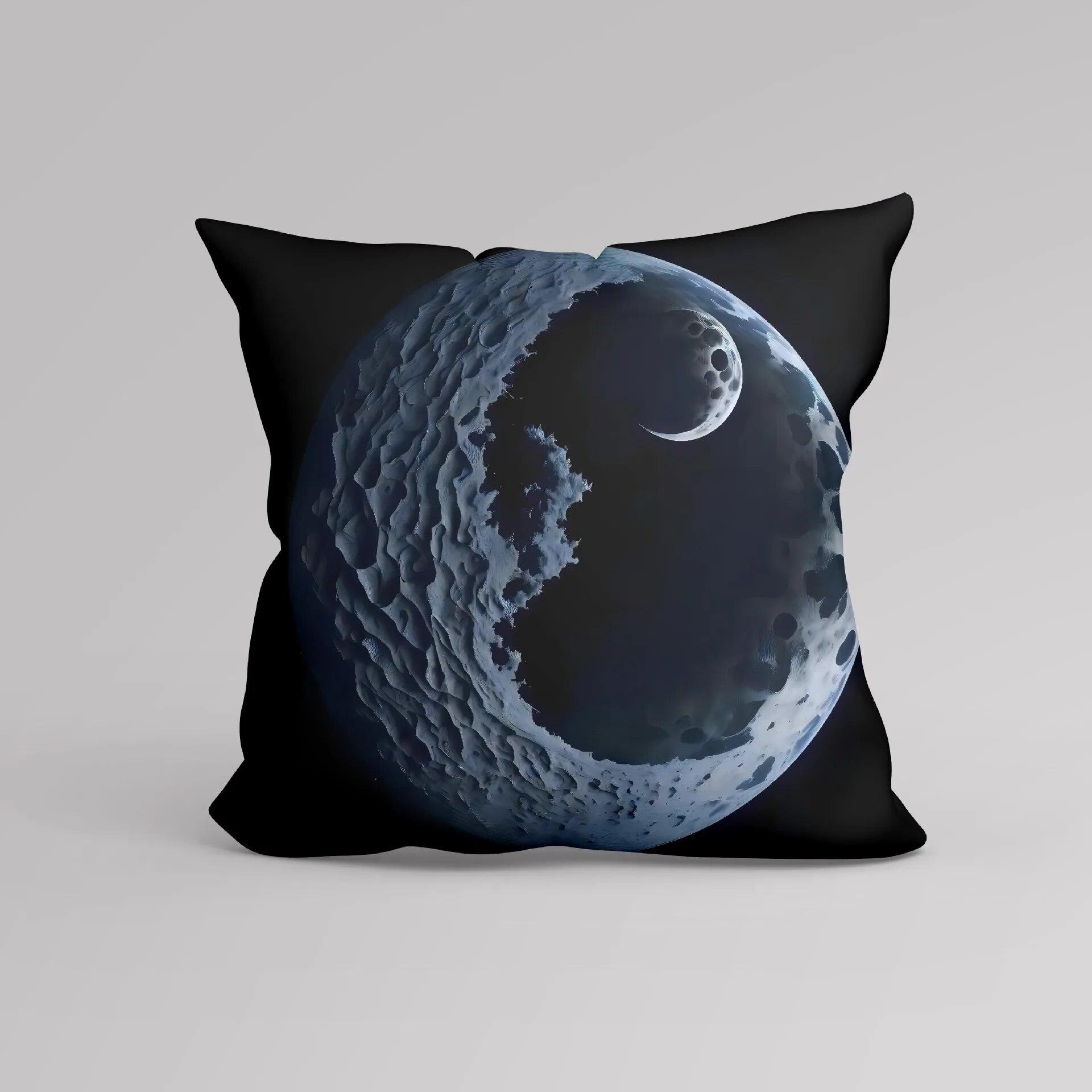 

Luxury Home Decor Cushion Cover Office Sofa Cushion Cover Night Sky Moon Print Pillow Cover 40x40cm