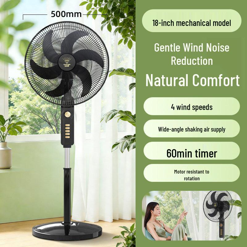 Diamond Electric Fan 2026: Low Noise, High Wind, Versatile for Bedroom, Desk, or Living Room