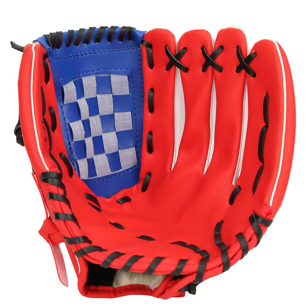 

PU Leather Baseball Glove Practicing Training Competition Gloves for Teenager Children Red