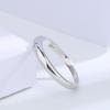 Buyee 925 Silver Thin Ring Light White Zircon Wedding Jewelry For Women Men Fashion Gift with Box