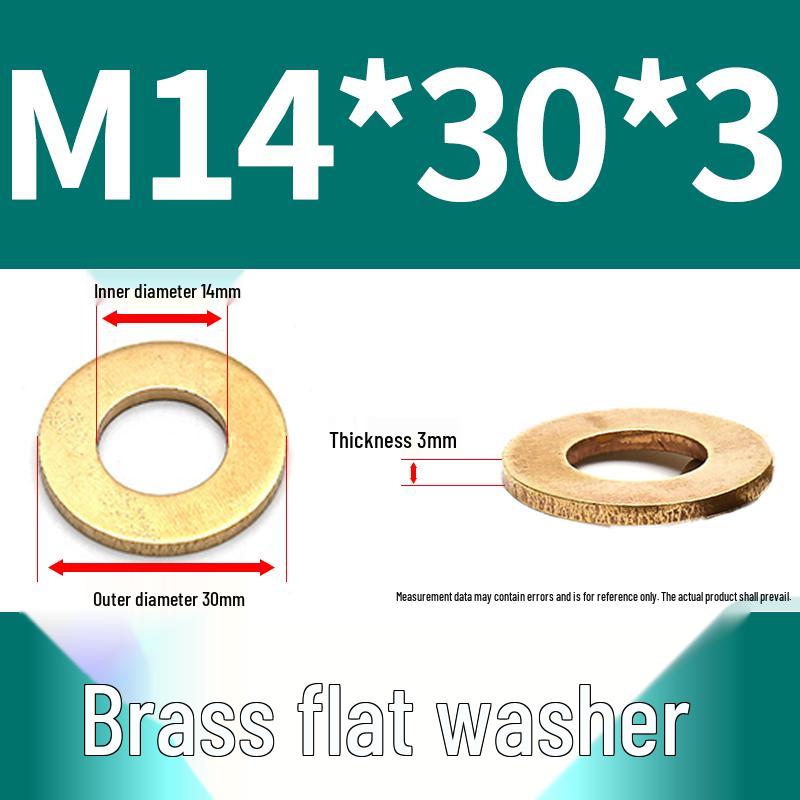 Brass and Copper Shim Washers: Sizes M2-M20