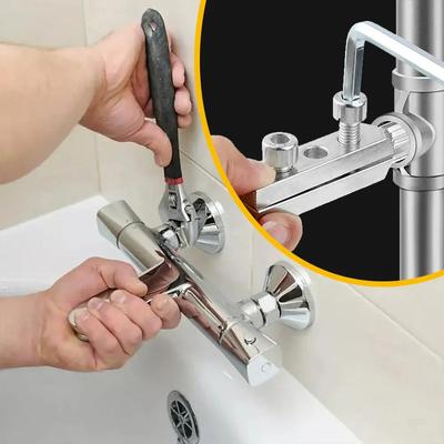 1/2 Set of Faucet Angle Valve Extractor Broken Reverse Wire Water Pipe Triangle Valve Repair Bolt Extractor Repair Tool Bathroom