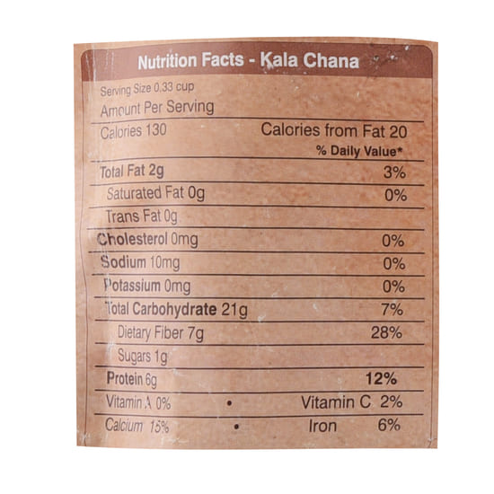 Cala Chana (black Chickpea) (450 G), Kala Chana Organic Wellness