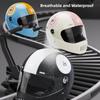 Electric Motorcycle Helmet Winter Warm HD Dual Mirror Anti-fog Retro Sun Protection Riding Full Helmet