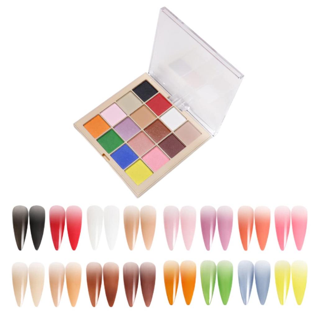 Nail Powder, Mirror Powder, Aurora Powder, 16-Color Pigment, Solid Gradient Nail Powder, Nail Decoration, Aurora Powder, Symphony Shell Nail Powder,