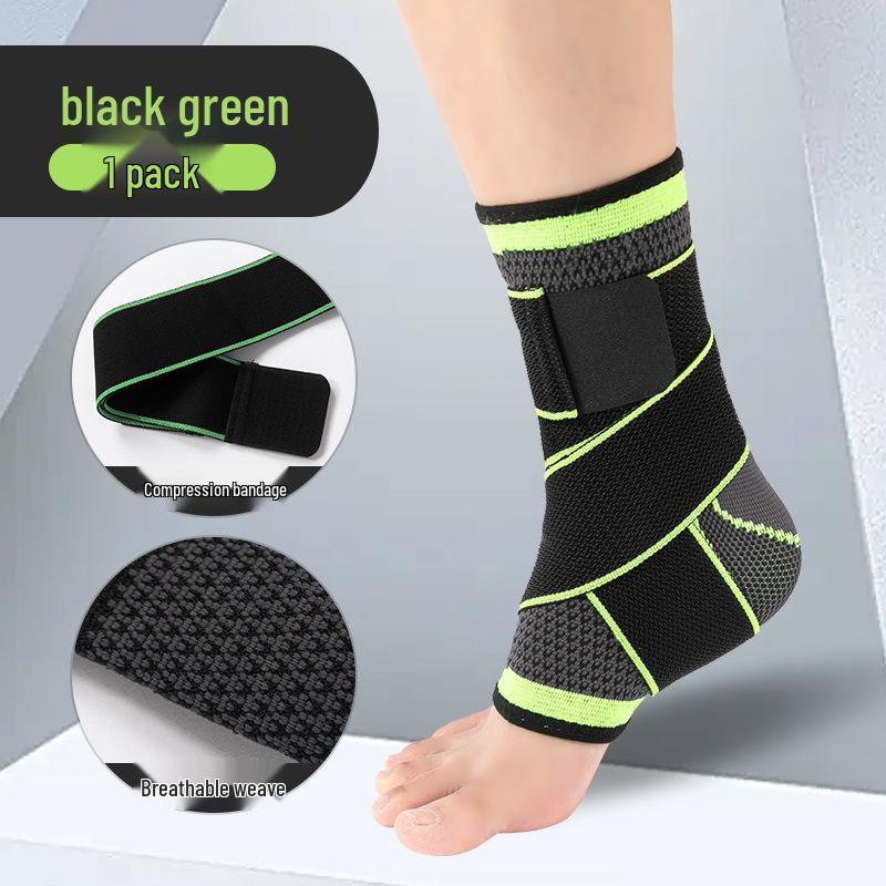 Men's Ankle & Wrist Support Sleeve for Sports: Anti-Sprain Joint Protection Gear for Football & Badminton