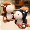 Brinquedo de Pelúcia Cavalo Pequeno de Desenho Animado Fofo Boneca de Animal de Pelúcia Macia Decoração para Casa Mascote Ano Chinês Presentes para Crianças 2026