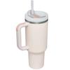 40oz Insulated Tumbler with Lid and Straws Stainless Steel Coffee Tumbler with Handle Vacuum Leak Proof Coffee Cup
