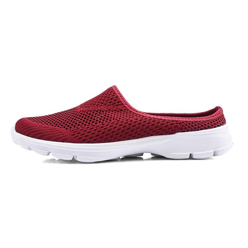Fashion Women Walking Shoes  Slip-On Orthopedic Diabetic Ladies Platform Mules Mesh Lightweight Slipper Wedge Female Sneaker