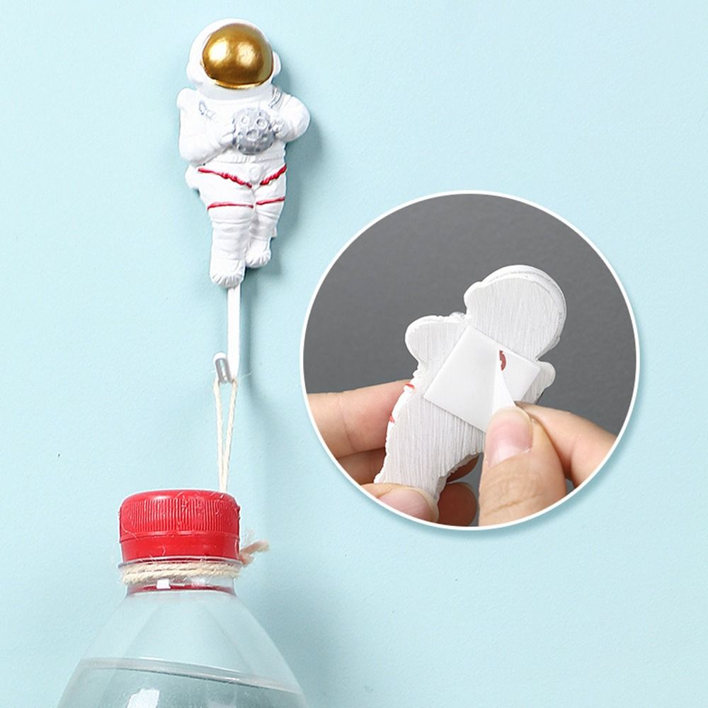 Key Holder Home Decoration Astronaut Shaped Wall Hook Door Behind Hanger Hanging Storage Rack Hooks