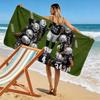 Las Vegas Raiders Print Beach Towel, Large Soft Quick Dry Towel for Beach Camping Swimming
