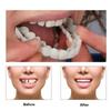 15pairs Perfect Fit Teeth Whitening Fake Tooth Cover Snap on Silicone Smile Veneers Teeth Flexibles Fake Teeth Dental Whitening
