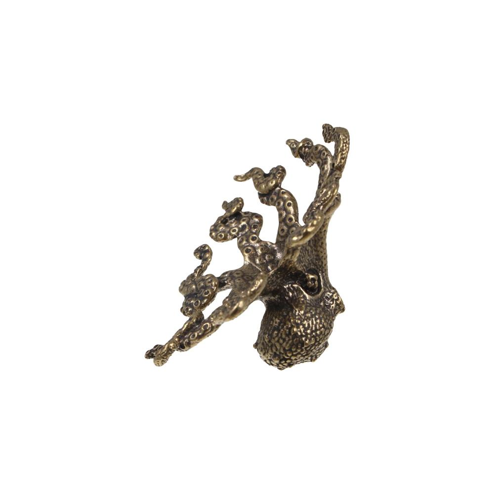 Handicraft Gift Microcarving Home Decoration Bronze Crafts Tea Pet Bronze Ware Octopus Statue