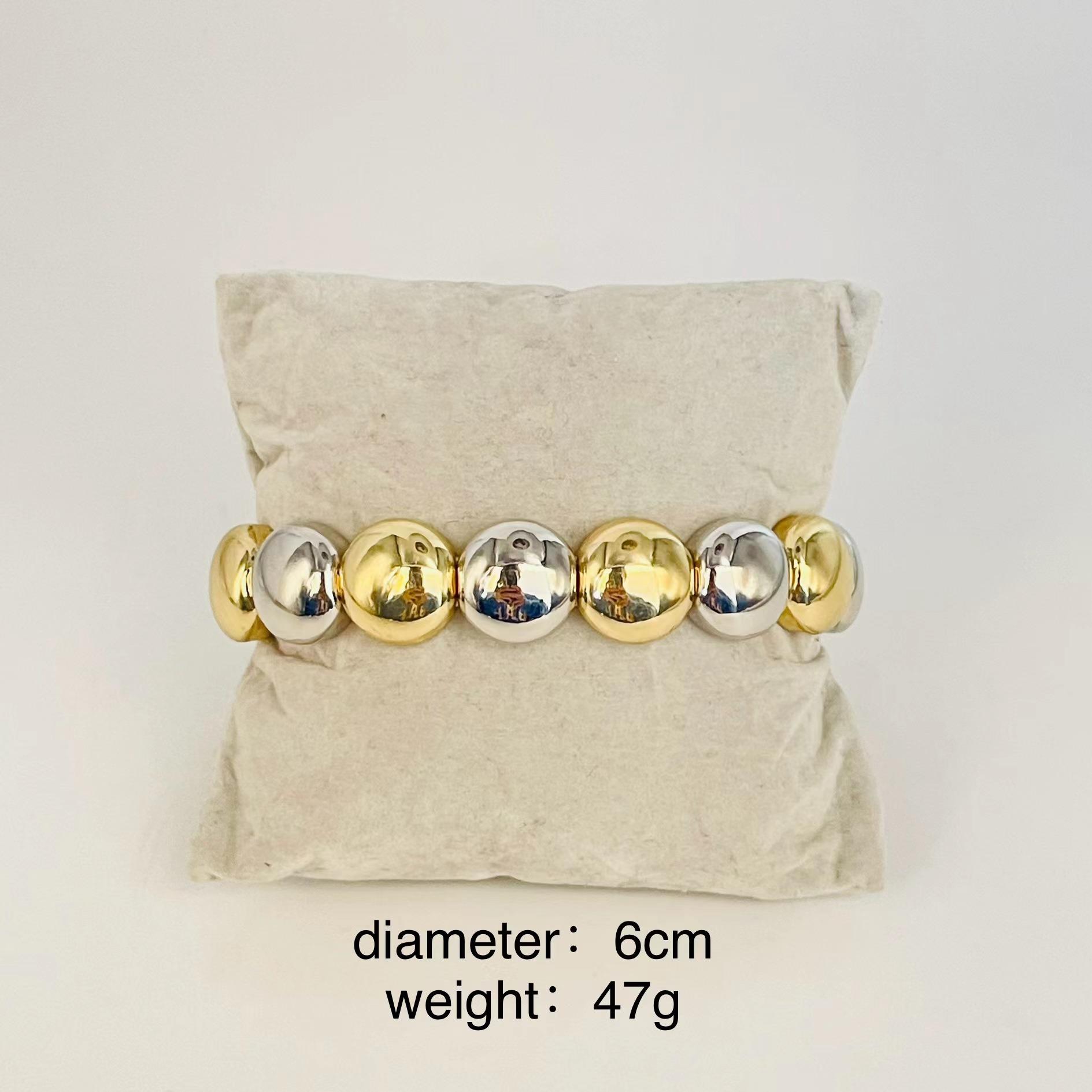 

Vintage Bohemian Tassel Bracelet Set Virgin Cloth Strap Bracelet Ball Gold And Silver Mixed Color Bracelet