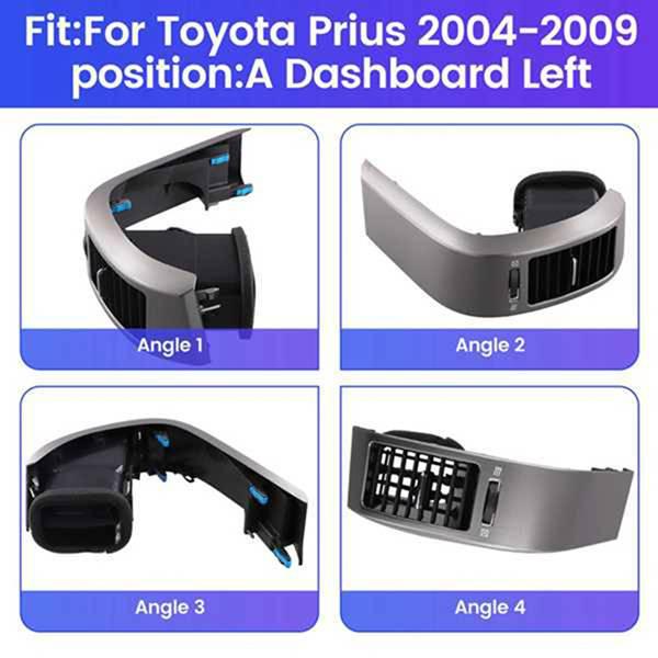 Set of 4 A/C Vents (Left, Middle, Right) for 2004-2009 Toyota Prius