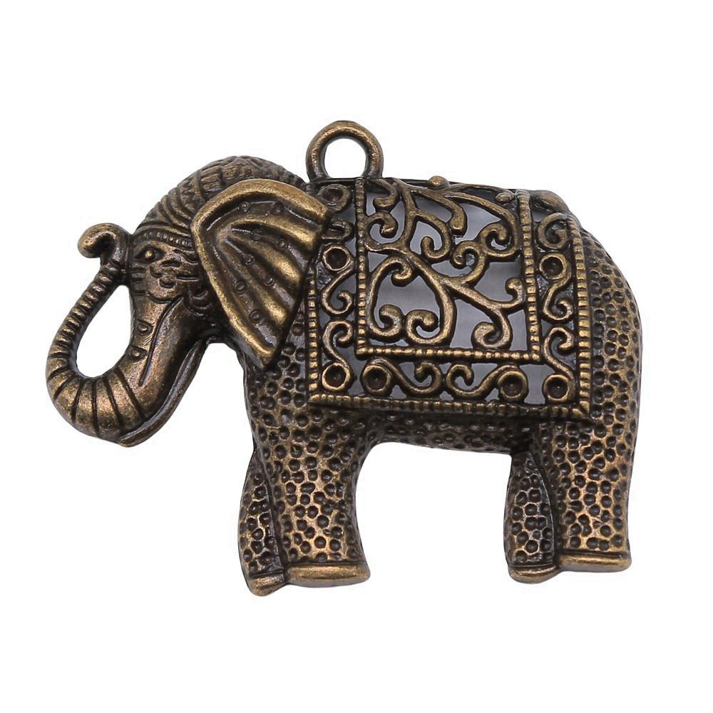 Retro Elephant Charms Alloy Animal Pendants For Jewelry Making Handmade Supplies