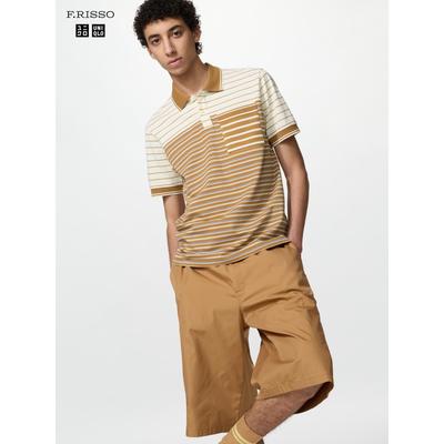 Japan Dry Kanoko Slim Fit Border Polo Shirt