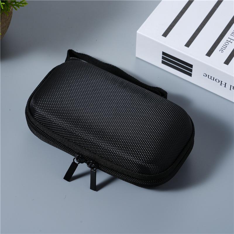 Многоцветный кристальный бархатный чехол для слухового аппарата и карт чёрный