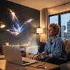 Whale LED USB Projector Light Portable Design Marine Projection Lamp  Bedroom Decor