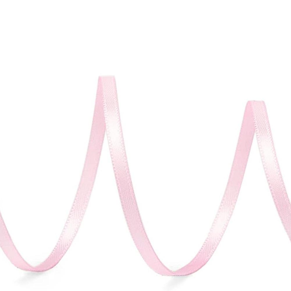 Multi-purpose 50Yards/Roll Thin Ribbon 3MM Double-Sided Balloon Ribbon Solid Color Flower Packaging Ribbon Gift Wrapping