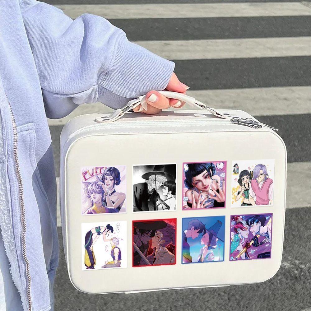 500 Stück K-Pop Hexenjagd Gruppenaufkleber - Trendiger K-Pop Stil, Perfekt für Notizbuch, Handyhülle & DIY Dekorationen(Anime Welten Laden)