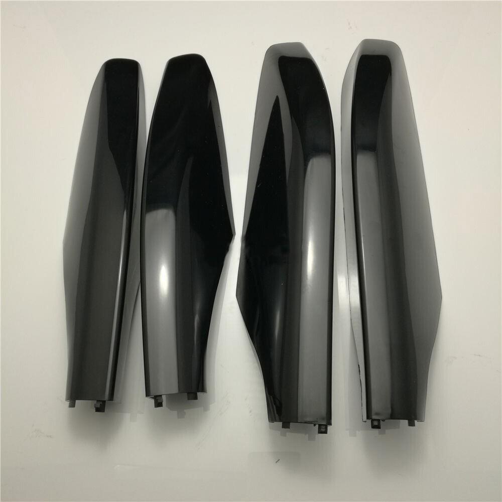 4PCS Black Roof Rail Rack End Molding Cover Cap Shell For Lexus GX470 2003-2009