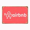 Vintage Airbnb Logo 1 Metallskilt Plakat Veggdekor Kino Stue Veggmaleri Morsomt Blikkskilt Kjøkken Soverom Kafé Bar Pub Stue