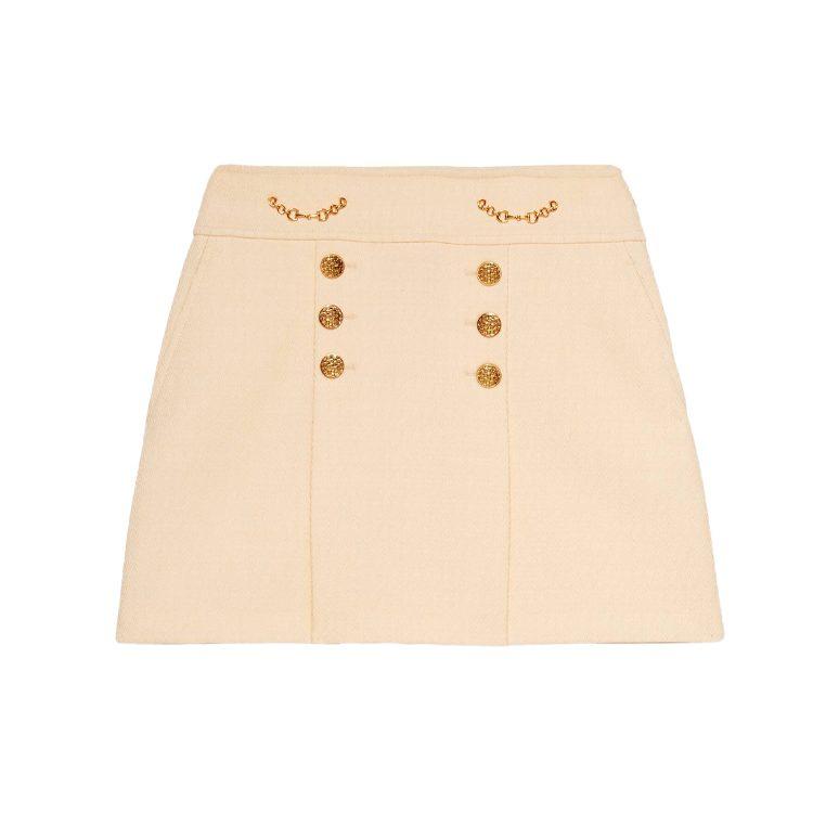 button detail A-line mini skirt 643330-ZAF5T-9205