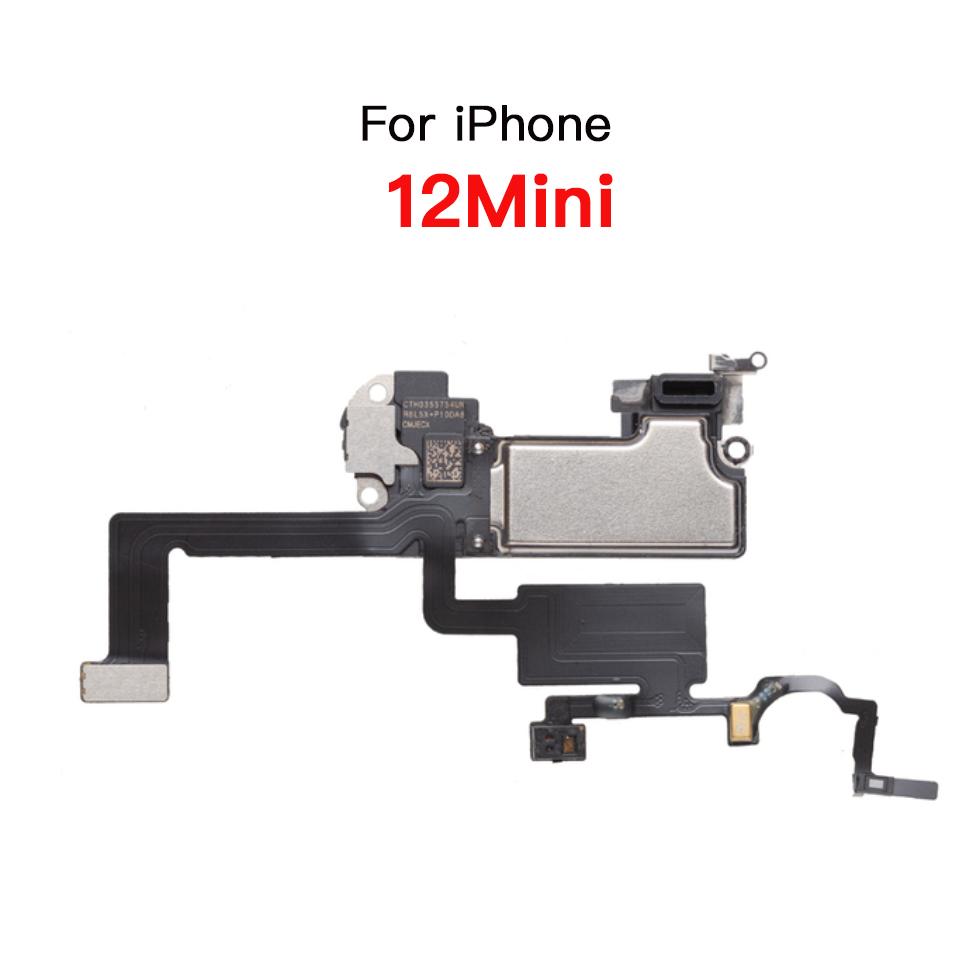 Ear Speaker Flex Cable Replacement For iPhone X XR XS 11 12 Mini Pro Max Ear Piece Upper Loudspeaker Light Sensor Microphone