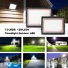 Led Floodlight Outdoor IP66 Waterproof 72 120LEDS LED Flood Light Spotlight LED Reflector Stage Lamp Floodlight Street Lamp