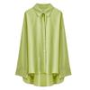 Summer Thin Long Sleeve Women Sun Protection Shirt Chiffon Air Conditioning Top Niche Design Sense