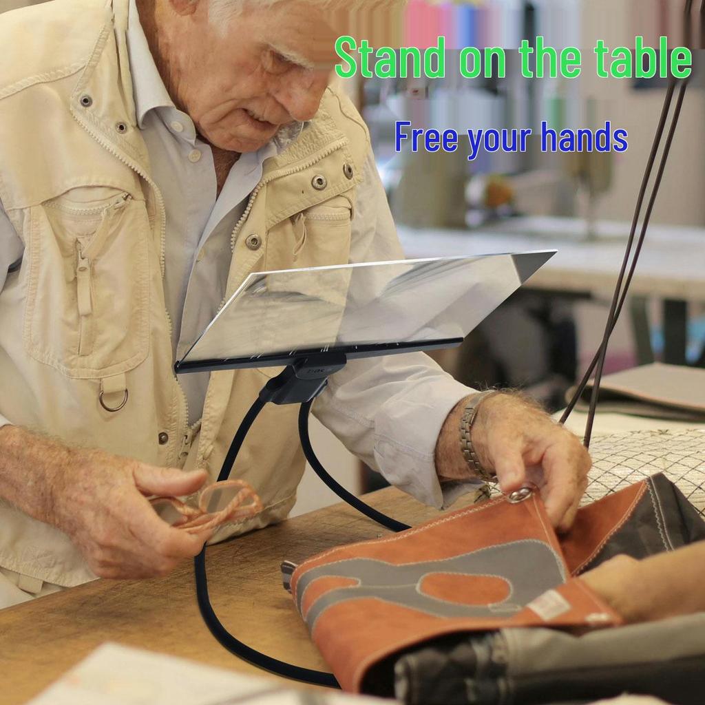 Lightweight, Hands-Free Magnifying Glass for Seniors - Clear, Undistorted Viewing for Reading Books & Newspapers, Neck Hanging Design.
