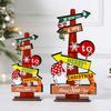 New Christmas Ornaments Festive Tabletop Christmas Tree Ornaments Christmas Tree Table Christmas Wooden Ornaments
