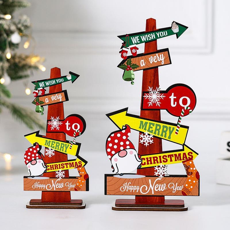 New Christmas Ornaments Festive Tabletop Christmas Tree Ornaments Christmas Tree Table Christmas Wooden Ornaments