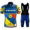 Îmbrăcăminte Mtb Bărbați Tricouri Ciclism TEKR Bluză Haine Jachetă Bărbați Set Pantaloni Scurți Echipament Cămașă Profesională Pantaloni Uniformă Gel