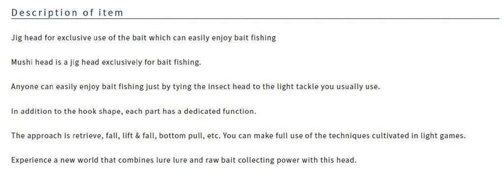 Owner JH-89 Jig Head Bug Head 1 gram Size 10 (8767)