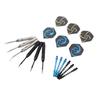 Dartset Professionelles gerändeltes geriffeltes Design Dartkörper Stahlspitze Dartset für Partyspiel Zuhause