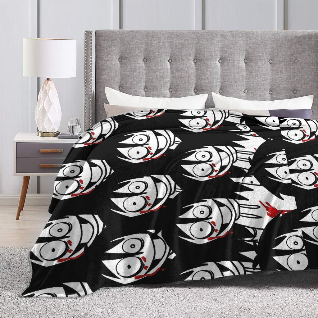 Jeff the killer invasion Flísové deky Měkká přehozová deka pro domácí dekoraci Cestování Kancelář Street Trend Přehoz na postel Potah na pohovku/postel