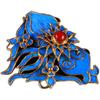 Blucome Craft Imitation Birthday Peach Shape Imperial Palace Same with Brooch for Woman Suit Cheongsam Hairpin
