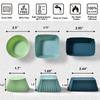12Pcs Portable Silicone Cupcake Liners Non-Stick Reusable Muffin Liners Baking Cups Pastry Cake Molds